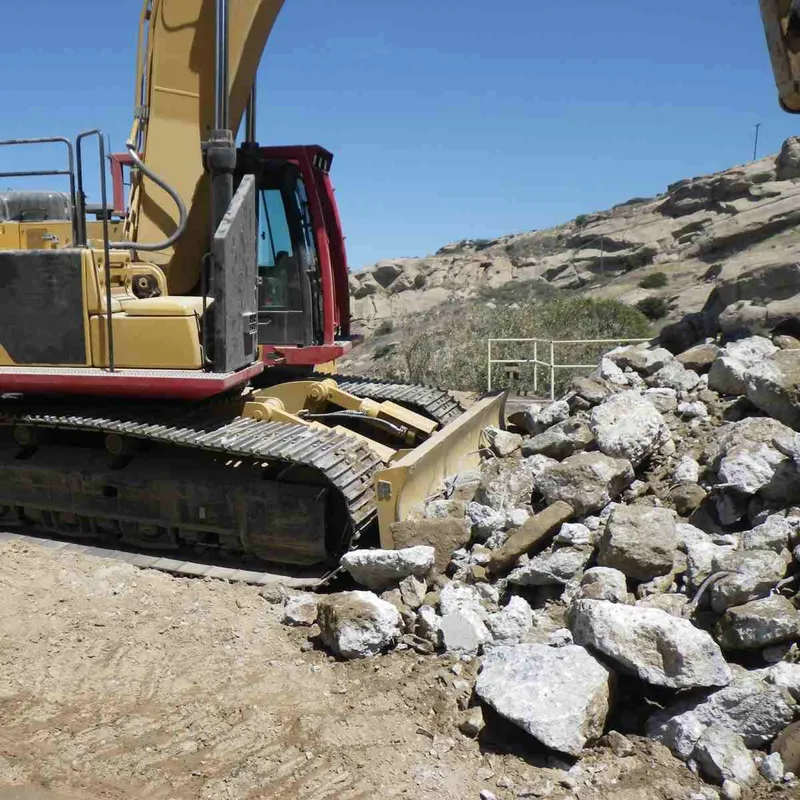 blade for mini excavator pushing rocks