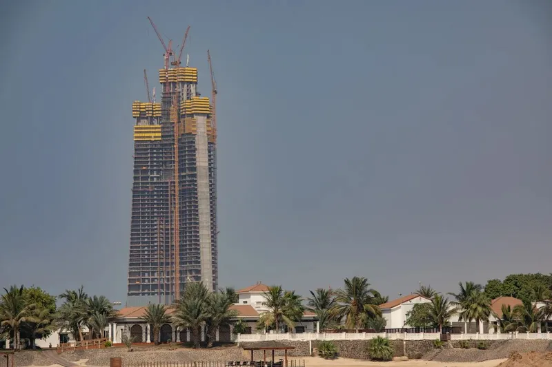 Jeddah Tower construction as it stands - Courtesy of Getty Images