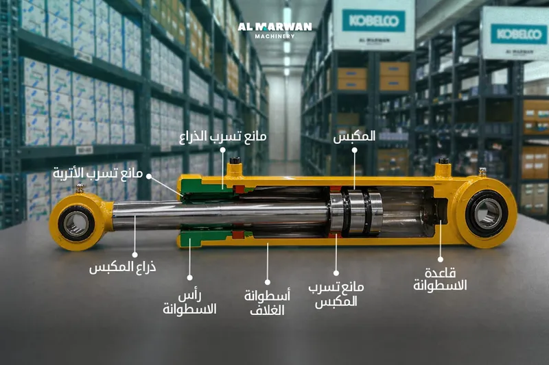 مكونات اسطوانة الهيدروليك