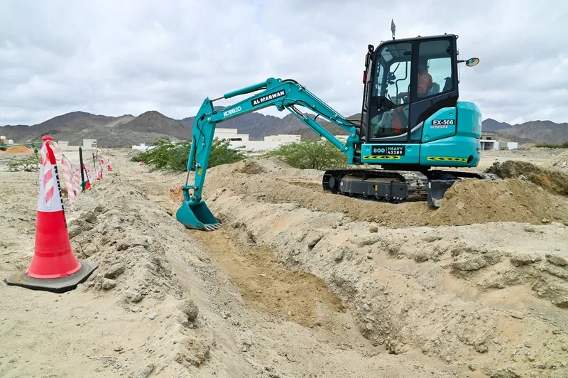 Mini excavators such as the 5-ton KOBELCO SK55SR are versatile and efficient machines suited for various tasks in construction and landscaping