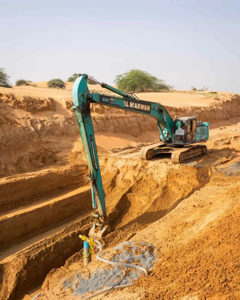 Kobelco SK350 excavator.