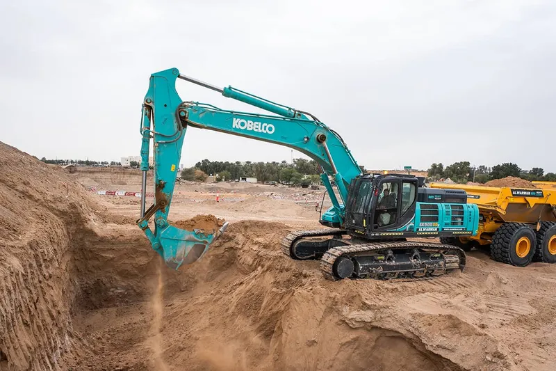 The Kobelco SK500XDLC-10 Track Excavator