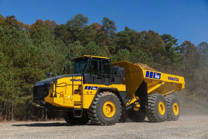 The new Komatsu HM460-6 articulated dumper