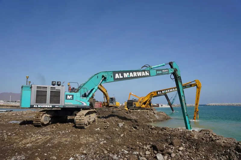 Long reach excavators perfect for offshore operations