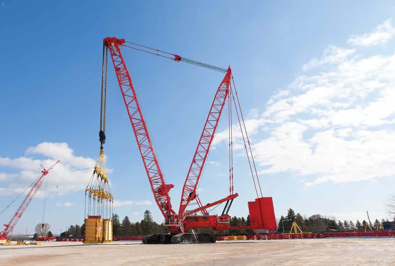 Manitowoc MLC650 crane.