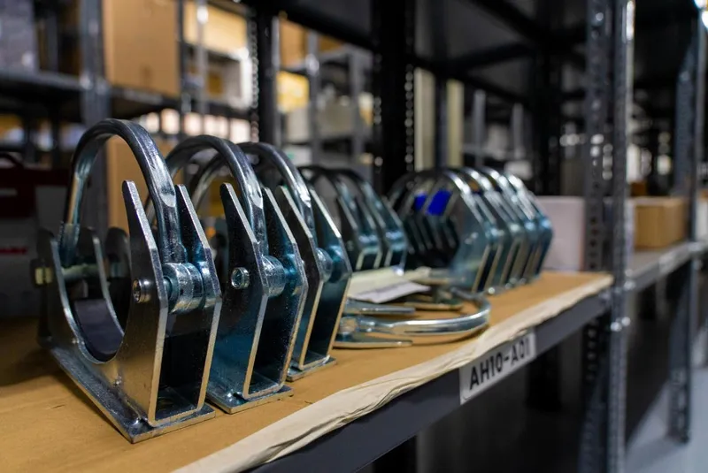 Durable OEM clamps neatly organized