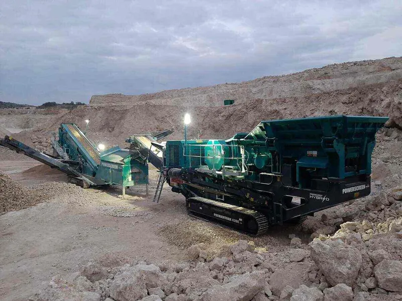 Powerscreen Premiertrak 420E jaw crusher