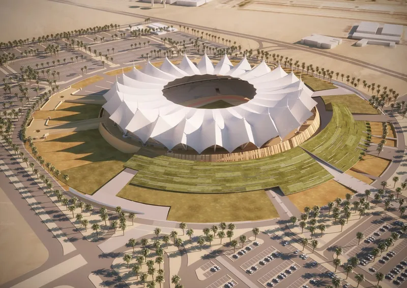 The King Fahd International Stadium Site Plan - image courtesy of Schiattarella Associati
