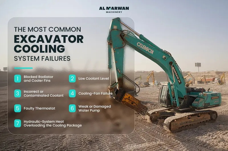The Most Common Excavator Cooling System Failures