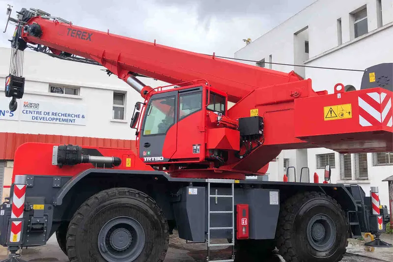The Terex TRT90 rough terrain crane