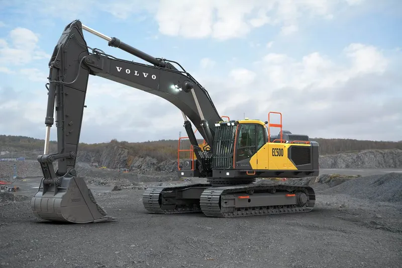 The EC500 is a new 50-ton crawler excavator for tough applications