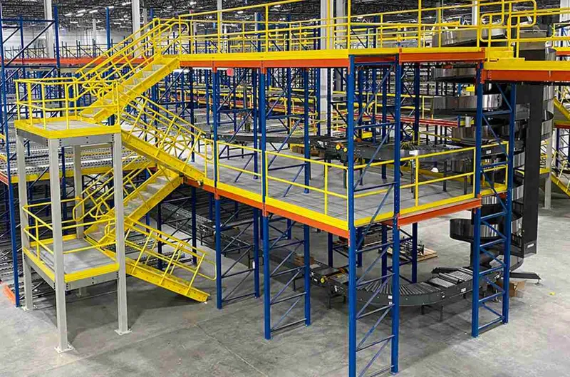 Mezzanines can almost double the square footage