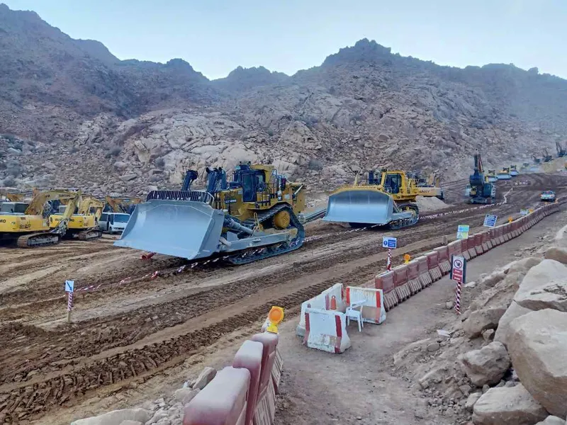 two large cat dozers d11