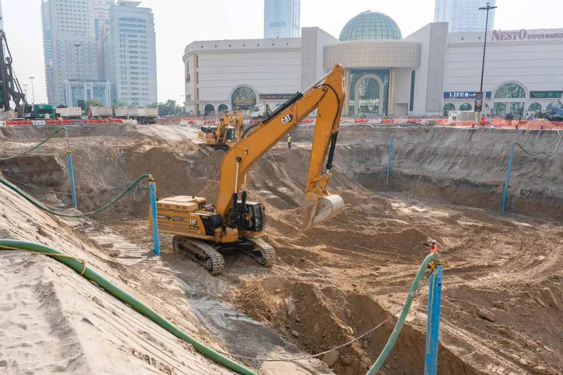 large cat excavator