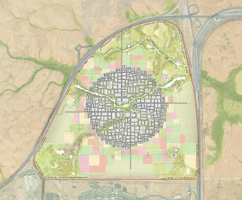 Proposed Riyadh Expo 2030 masterplan site - image courtesy of Asharq Al-Awsat