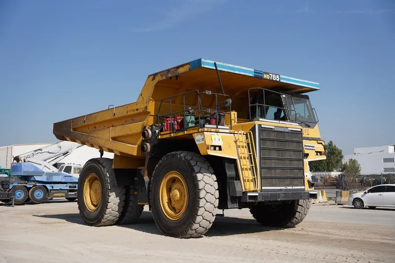 The 91-ton Komatsu HD785 rigid dump truck