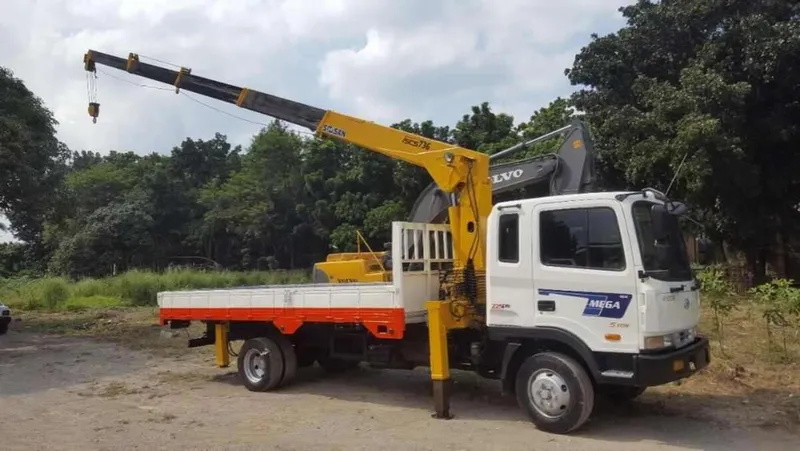 A Hyundai HD 120 truck mounted crane - Image courtesy of Carousell PH