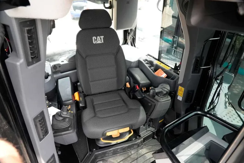 Interior cabin of the D8 bulldozer - gray version
