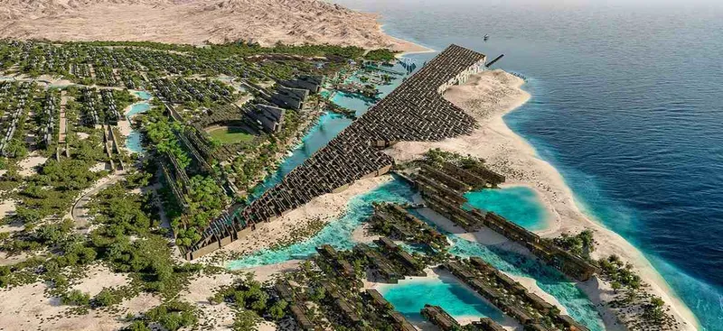 A rendering of Jaumur - Image courtesy of NEOM