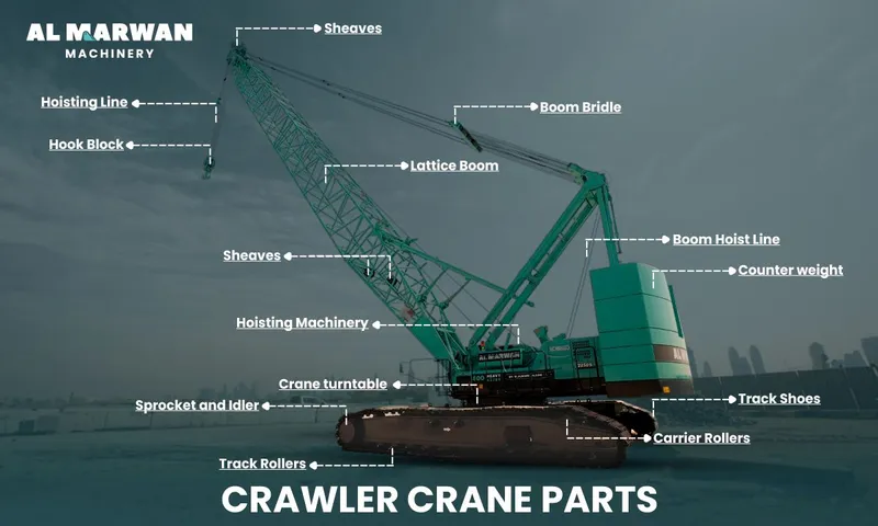 crawler crane main parts