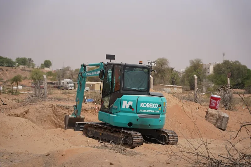 The SK55 is the largest in KOBELCO's mini excavator lineup