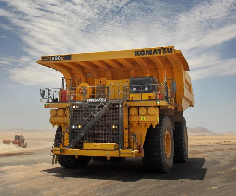 The Komatsu 960E is the 10th largest dump truck in the world - image courtesy komatsu.co.za