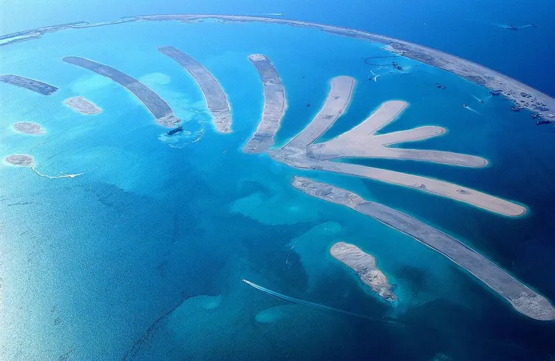 Palm Jebel Ali was built using the land reclamation technology - image courtesy of IADC Dredging