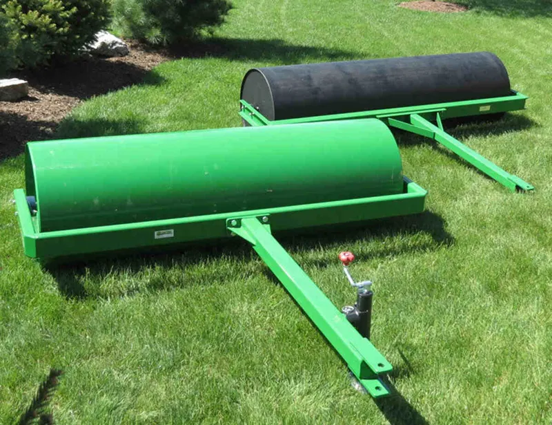 Use lawn rollers for rolling fairways & grass