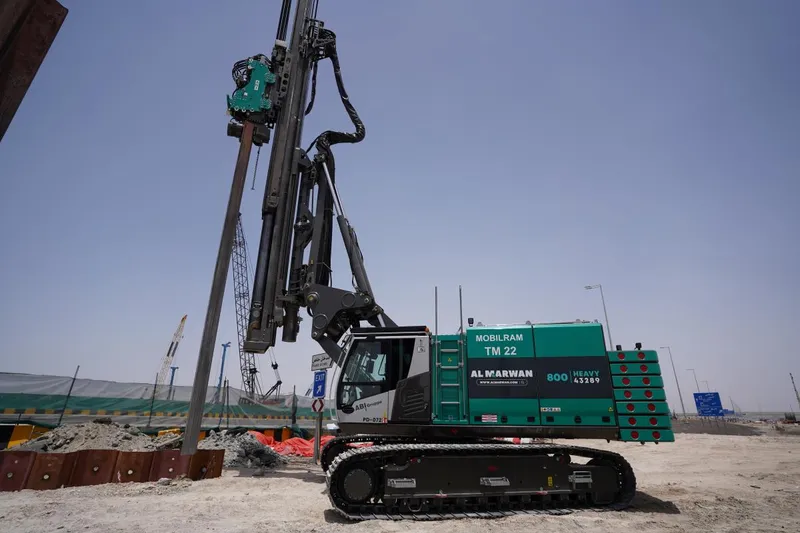 ABI Mobiram TM22 sheet piling rig