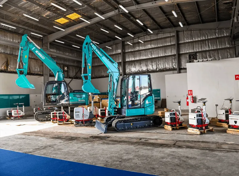 New KOBELCO and Dynapac machines tend to emit lesser exhaust fumes