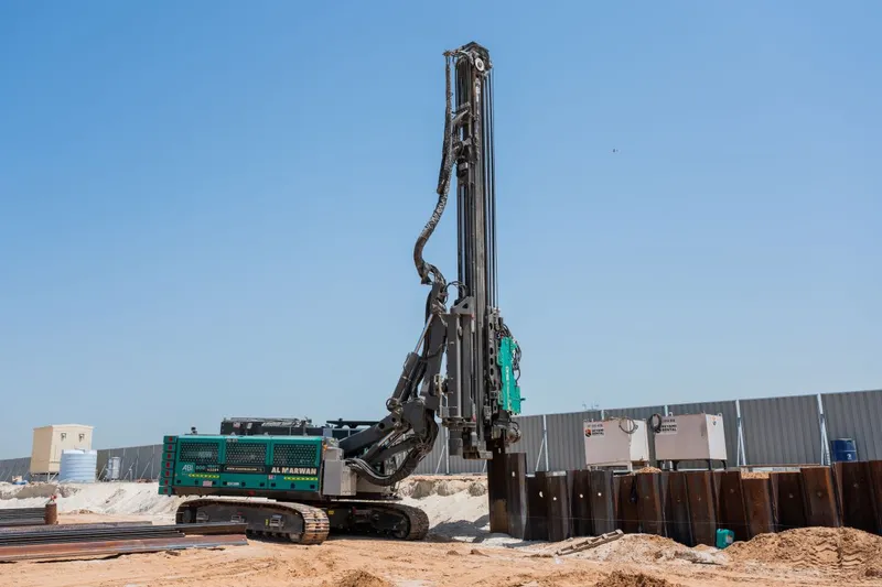 ABI sheet piling rig