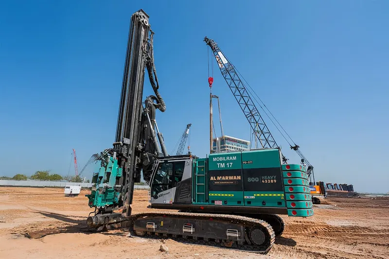 the ABI TM 17 piling rig
