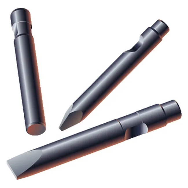 Toku striker chisel types - image courtesy Handan Zhongye Machinery Manufacture Co
