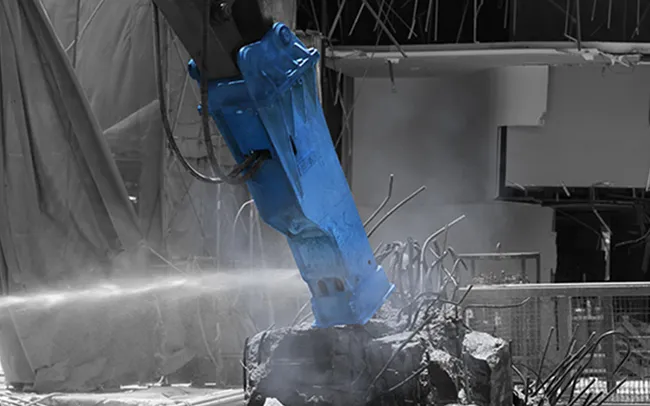Jackhammers break through tough rock or concrete- image courtesy toku.net.co.jp