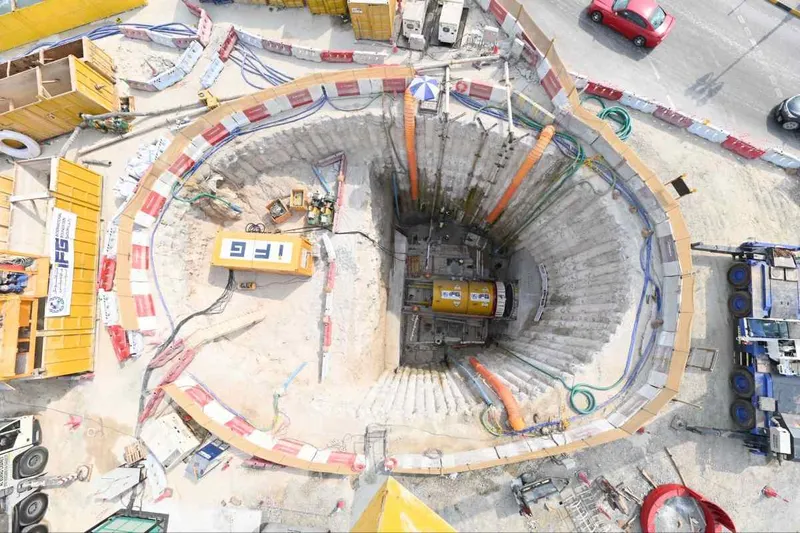 main pipe of the project