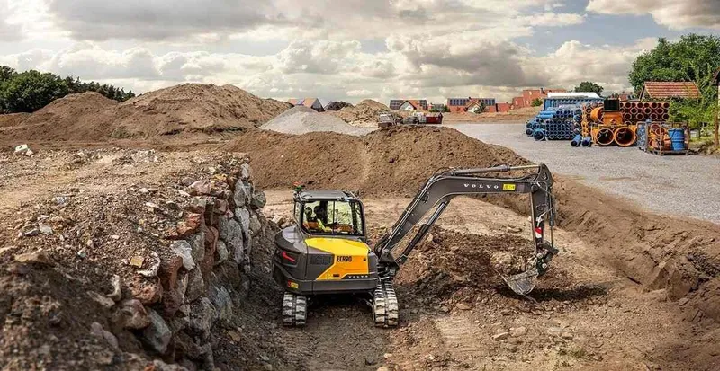 The new ECR90 Volvo excavator