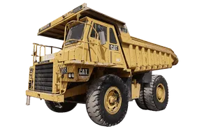 1980 Cat 769C Rigid Dump Truck White Background View - RD-0146