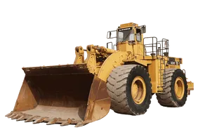 1988 Cat 992C Large Wheel Loader white background