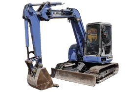 2001 Komatsu PC78UU-6 Mini Excavator White Background