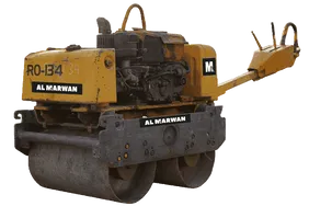 2004 Sakai HV51ST Walk-Behind Roller White Background View