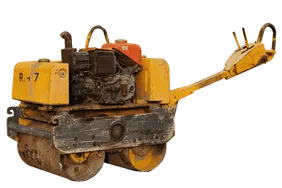 2004 Sakai HV51ST Walk-Behind Roller White Background View - RO-0127