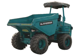 2005 Benford PT9003 Mini Dumper White Background View