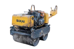 2005 Sakai HV60ST Walk-Behind Roller White Background View