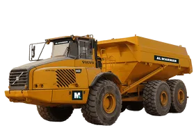 2005 Volvo A40D Off-Road Water Truck White Background View - ADW-0001