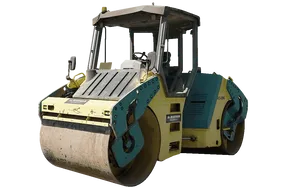 2007 Ammann AV110X Roller White Background