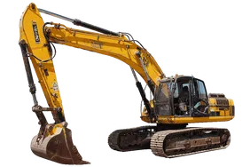 2008 JCB JS330LC Track Excavator White Background View - EX-0284