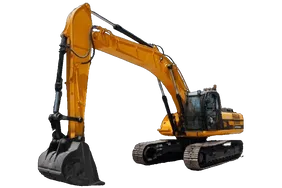 2008 JCB JS330LC Track Excavator White Background View - EX-0286