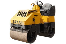 2008 Sakai CR270 Ride-On Roller White Background View
