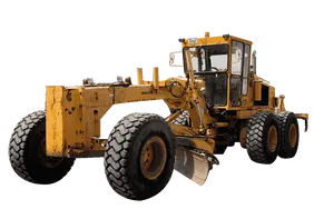 2009 Komatsu GD705A-4AE Motor Grader White Background View