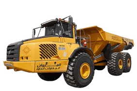 2009 Volvo A40E Articulated Dump Truck White Background View